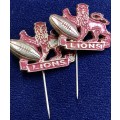 Pair Lions Rugby Pins