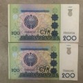 2 X 200 CYM  UZBEKISTAN