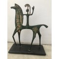 Mid Century Modernist Etruscan Horse and Rider Frederick Weinberg Era