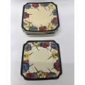 Royal Doulton Pansy Pattern Side Plates Set 8