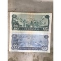 ANGOLA 100 & 500 KWANZAS NOTES