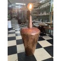 Mid Century Large Copper Lamp