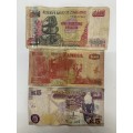 Zambia & Zimbabwe Bank Notes