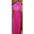 Pink Lace Maxi Infinity Dress