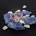 Rosegold plated engagement ring size 6