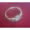 925 solid silver claddagh ring...size 8