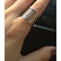 stunning solid titanium broad ring..never fade size 7,8