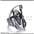 Grimreaper stainless steel bikers ring...size 8