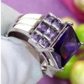 Broad amethyst ring size 7