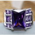 Broad amethyst ring size 7