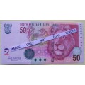 Gill Marcus - 2 X R50.00  notes - Serial No`s : AB3634861C and EJ 5339481C. See photo`s