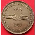 1960 5 shillings (Crown) 50% silver.