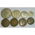 Small collection of Rhodesian Coins.See discription below.