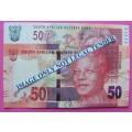 Gill Marcus - 2 x R50.00 notes - Serial numbersBG9813726C and AP7744876C - see photos.