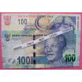 Gill Marcus - 2 X R100.00  notes - Serial No`s : AP 5248604D and BT 1756510DD. See photo`s