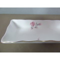 A BEAUTIFUL, VERY ELEGANT AND DAINTY MINT TRAY WITH A LOVELY PASTEL ROSE PATTERN!!