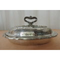 AN EXQUISITE ANTIQUE EPNS SILVER PLATED "ORNATE" LIDDED TUREEN WITH STUNNING LEAD MOUNT DETAILING