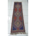 A BEAUTIFUL HANDMADE THICK PILE PERSIAN KILIM RUNNER (2m) CARPET IN WONDERFUL CONDITION!!! WOW!!!