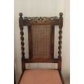 6x INCREDIBLE RARE ANTIQUE VICTORIAN SOLID OAK HAND CARVED DINING CHAIRS WITH BARLEY TWIST UPRIGHTS