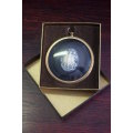 AN AWESOME AND VERY ELEGANT COLLECTORS "THREE GRACES" CAMEO IN A BRASS FRAME