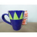 5 AWESOME "HAND PAINTED" CERAMIC MUGS. AMAZING COLOURS TO BRIGHTEN UP YOUR SUMMER TABLE!!!