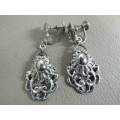 A BEAUTIFULLY DESIGNED, DANGLING SET OF VINTAGE EARRINGS!! GORGEOUS TO ADD TO YOUR COLLECTION!!!