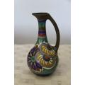 A SUPERB ORIGINAL DUTCH MADE "GOUDA" HOLLAND HAND PAINTED PITCHER IN EXCELLENT CONDITION