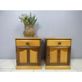 A STYLISH MATCHING PAIR OF YELLOW WOOD & IMBUIA PEDESTALS, IN GREAT CONDITION!Bid/pedestal