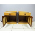 A STYLISH MATCHING PAIR OF YELLOW WOOD & IMBUIA PEDESTALS, IN GREAT CONDITION!Bid/pedestal