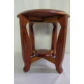 An awesome and solidly made Solid Teak four-legged stool in excellent condition RS17