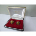 STUNNING PAIR OF VINTAGE 9ct GOLD BARCLAYS SPREAD EAGLE CUFFLINKS! GREAT GIFT! GREAT CONDITION!!!