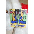 A GORGEOUS ORIGINAL "GULLIVER" DOG PLUSH TOY WITH THE ORIGINAL TAGS AND LABELS