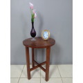 AN AWESOME "TALLER" ROUND WOODEN OCCASIONAL TABLE - PERFECT AS A DISPLAY TABLE!!