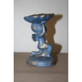 A BEAUTIFUL BLUE AND GOLD CHERUB FIGURINE FOR THAT SPECIAL LITTLE GIRL
