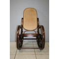 A SUPERB & INCREDIBLY WELL MADE BENTWOOD AND WICKER ROCKING CHAIR IN FANTASTIC CONDITION