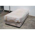AN AWESOME SABS APPROVED "REST ASSURED" YORK ORTHOPEDIC SINGLE BED MATTRESS AND BASE SET
