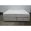 AN AWESOME SEALY POSTUREPEDIC "SUPER KING" SUPER PREMIUM BED MATTRESS AND BASE SET