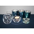 AN AWESOME COLLECTION OF 7x ASSORTED CANDLE HOLDERS, FABULOUS FOR A ROMANTIC EVENING!! bid/holder