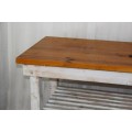 AN AWESOME "RUSTIC" SIDE SERVER WITH SLATTED SHELVES = PREFECT FOR INFORMAL AREAS