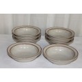 8x STUNNING SOUTH AFRICAN MADE CONTINENTAL STONEWARE DESSERT/ SOUP BOWLS IN GREAT CONDITION