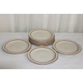 8x FABULOUS SOUTH AFRICAN MADE CONTINENTAL STONEWARE SIDE/ CAKE PLATES IN GREAT CONDITION