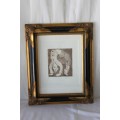 A SUPERBLY FRAMED LIMITED EDITION (2 OF 20) HILDEGARD VAN HEERDEN "HAND-COLOURED" ETCHING