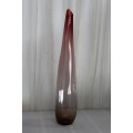 A SPECTACULAR TALL SIGNED HAND-BLOWN GLASS "CONTEMPORARY ART GLASS" VASE