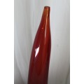 AN INCREDIBLE TALL SIGNED HAND-BLOWN GLASS "CONTEMPORARY ART GLASS" VASE