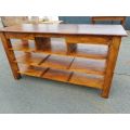 AN EXQUISITE LARGE NATURAL PINE SIDE SERVER/ BUFFET, PERFECT FOR THE PATIO OR LAPA!!!