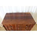A STUNNING ANTIQUE 4-DRAWER SOLID IMBUIA BALL AND CLAW CHEST OF DRAWERS IN AWESOME CONDITION