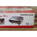 4x SUPERB BRAND NEW (BOXED) 18/8 STAINLESS STEEL 10 LITRE TWO-BURNER CHAFING DISH bid/chaf