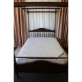 A STUNNING AND VERY STYLISH FOUR-POSTER CANOPY DOUBLE BED WITH A KING KOIL SPINAL GUARD MATTRESS