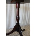AN AWESOME "TALLER" VINTAGE ROSEWOOD TRI-LEG OCCASIONAL TABLE IN GOOD CONDITION