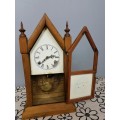 AN EXTREMELY RARE ANTIQUE (LATE 1800's) ANSONIA "GOTHIC" 8 DAY & 30 HOUR STEEPLE MANTLE CLOCK = WOW